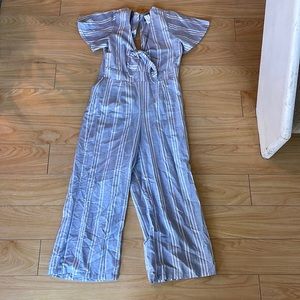 With Tags Gray/White Jumpsuit! Size 5